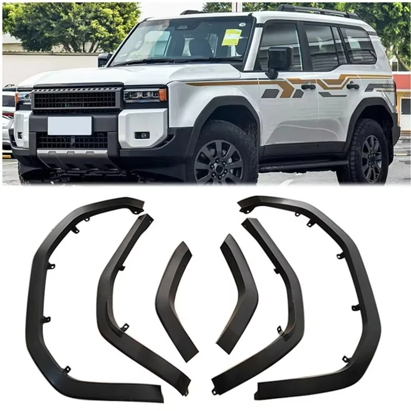 

Wheel Eyebrows Fender Flares Wheel Arch Trim for Toyota Land Cruiser Prado LC250 2022-2025 Anti-Scratch