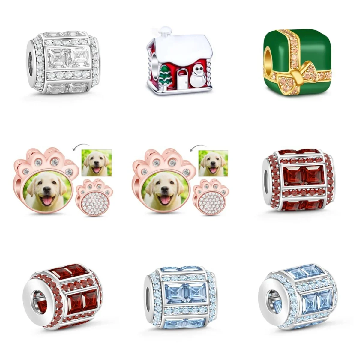 

Bead Pendant Aladdin Snowflake Christmas Series Beaded Simple Fashion Accessories