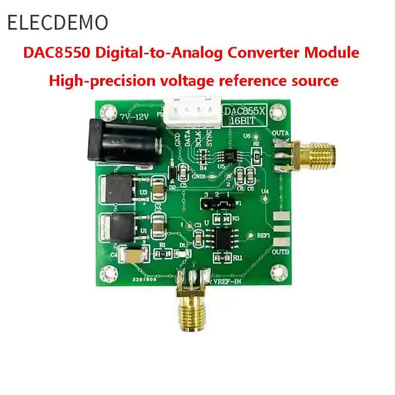 

DAC 8550 module digital-to-analog converter 16-bit DAC high-precision single-channel analog voltage output 0-5V