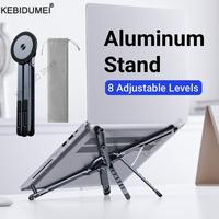 Foldable Laptop Stand Holder Portable Adjustable Aluminum Notebook Stand Computer Stand Riser 8 Levels for MacBook Tablets