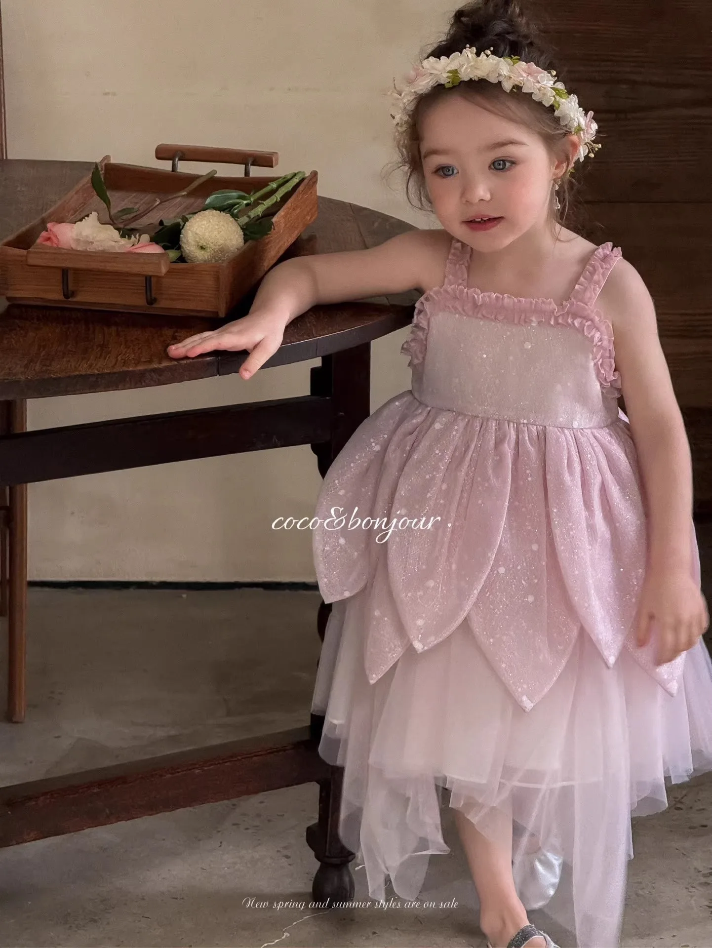 2023 neue Mädchen Tank Top Rock Sommer kinder Strap Rock Baby Mädchen Sommer Kleid kinder Prinzessin Kleid – Detail 5