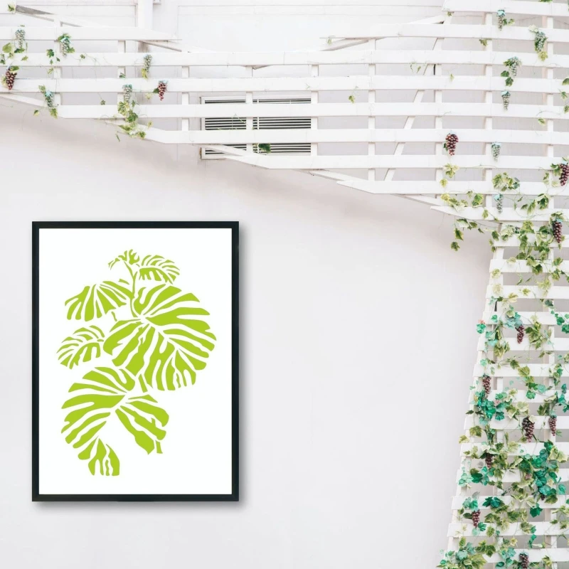 9 Pcs Flower Leaf Stencils Embossing Template Painting Scrapbook Repeatedly Home Decor Album Paper Card DIY Kids Gift