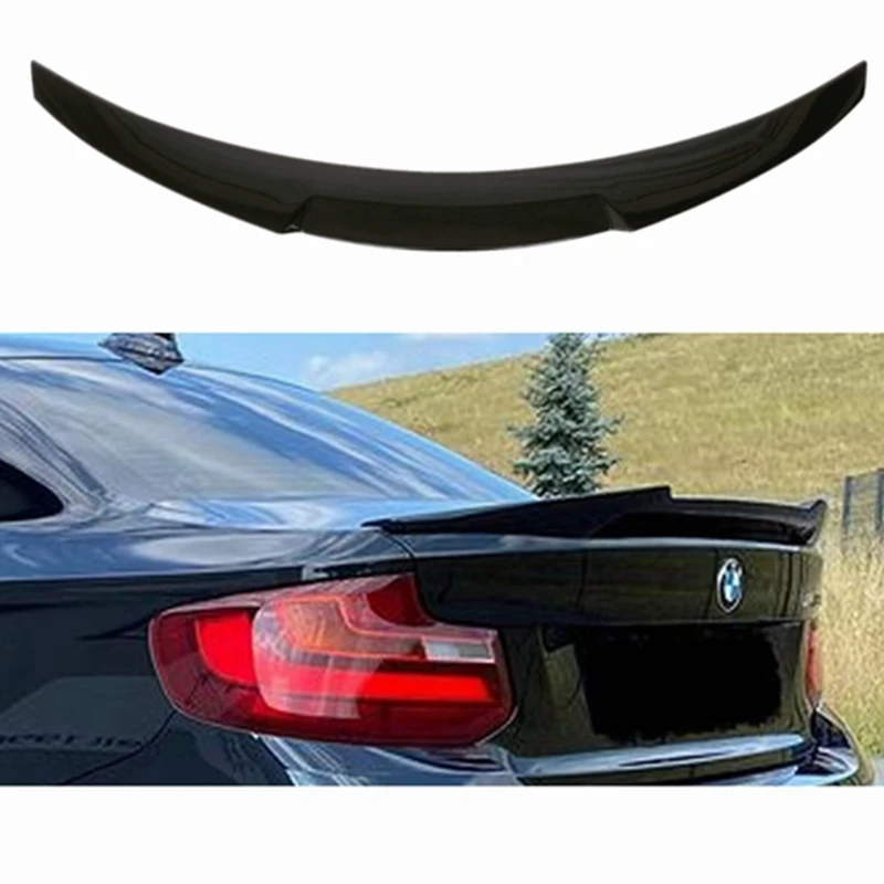 FOR BMW 2 Series F22 F23&M2 F87 M4/PSM /MP Style ABS Glossy Black Rear Spoiler Trunk Wing 2014-2020