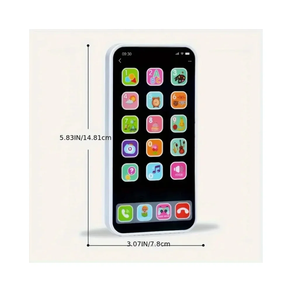 โทรศัพท์มือถือหน้าจอสัมผัสสำหรับเด็ก จำลองดนตรี ฝึกภาษาอังกฤษ พัฒนาการทางปัญญา ของเล่นอัจฉริยะอเนกประสงค์
