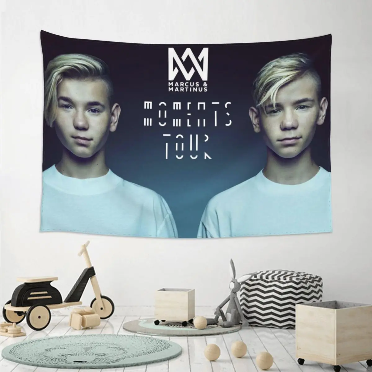 Marcus And Martinus Sweden Norway Eurovision Tapestry Funny Wall Hanging Aesthetic Home Decoration Tapestries for  Dorm Room
