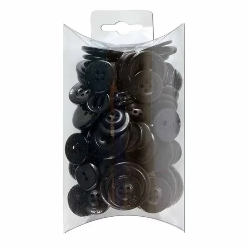 Value Black Assorted Sew Thru & Shank Buttons, 4 Ounces