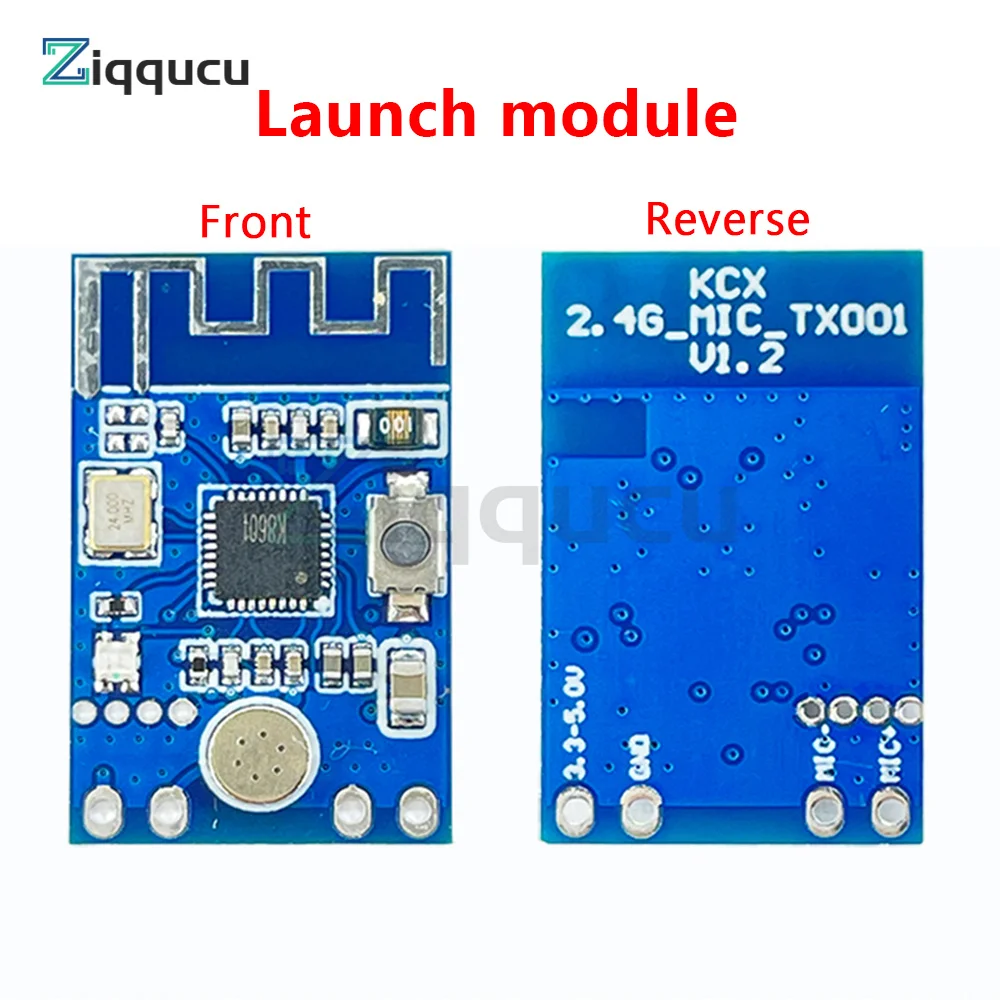 2.4G Wireless Microphone Audio Signal Transceiver Module Board 3.3-5.0V Receiving And Transmitting Module