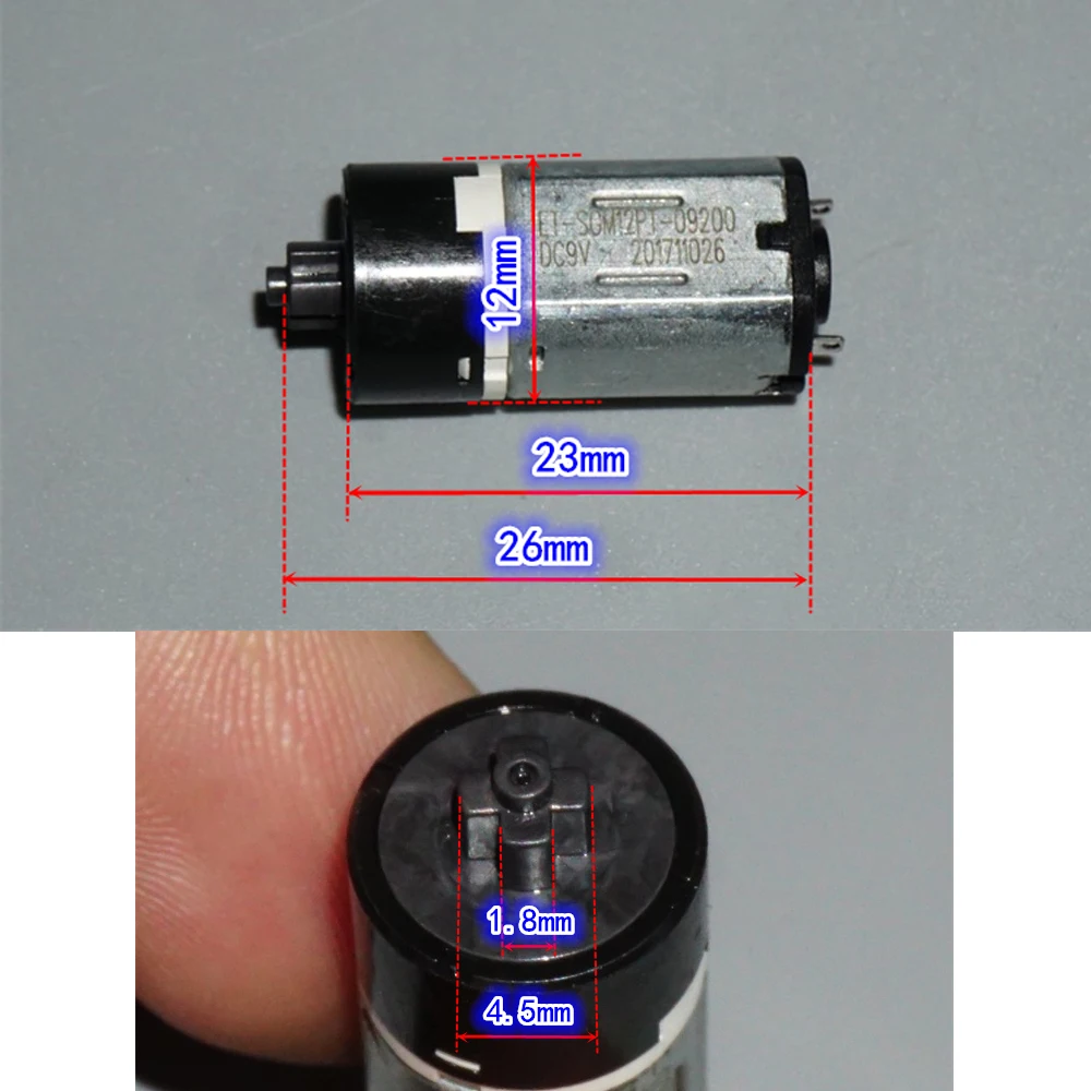 

Micro Planetary Gear Motor Cross Shaft 12mm 3V 5V 9V Rare Earth Medium Strength Magneto N20 Single Stage Planetary Gear Motor