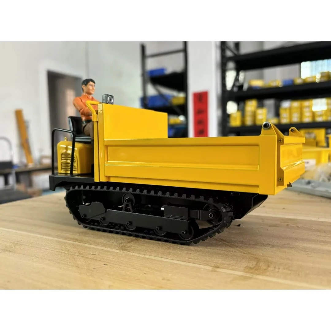 

C12R Новый 1:14 RC гидравлические гусеничные переноски грузовик RTR с дистанционным управлением металлический самосвал модель автомобиля компактные рабочие машины игрушки для взрослых
