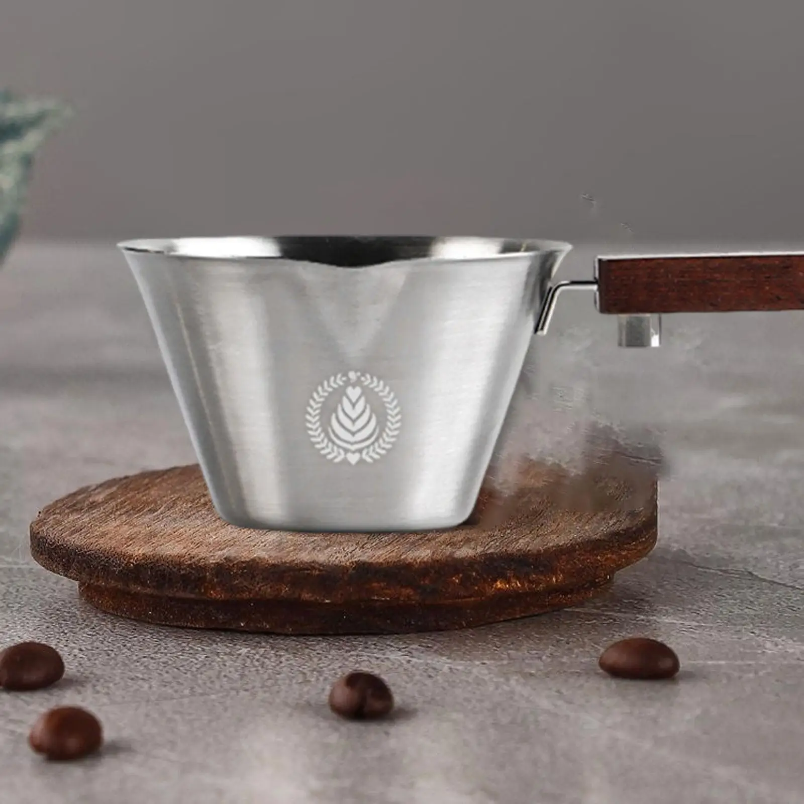 100ml Stainless Steel Coffee Extraction Cup Accessory 3x1.8inch with Marking