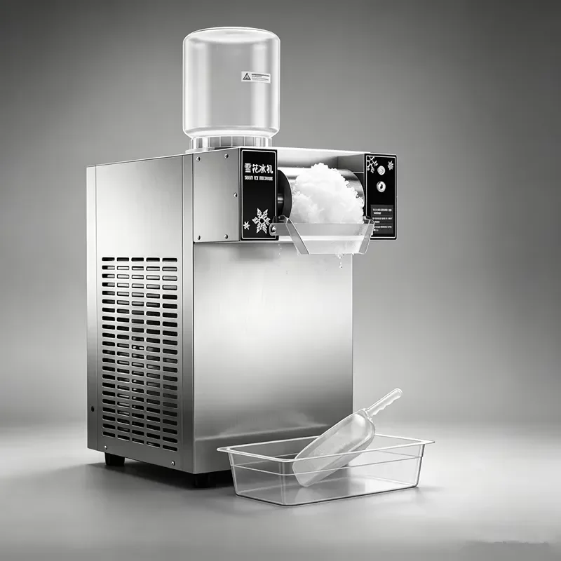 Portable Electric Snow Machine Household Ice Shaver One Click Start Professional Flake Maker for Home Party Use Easy Clean