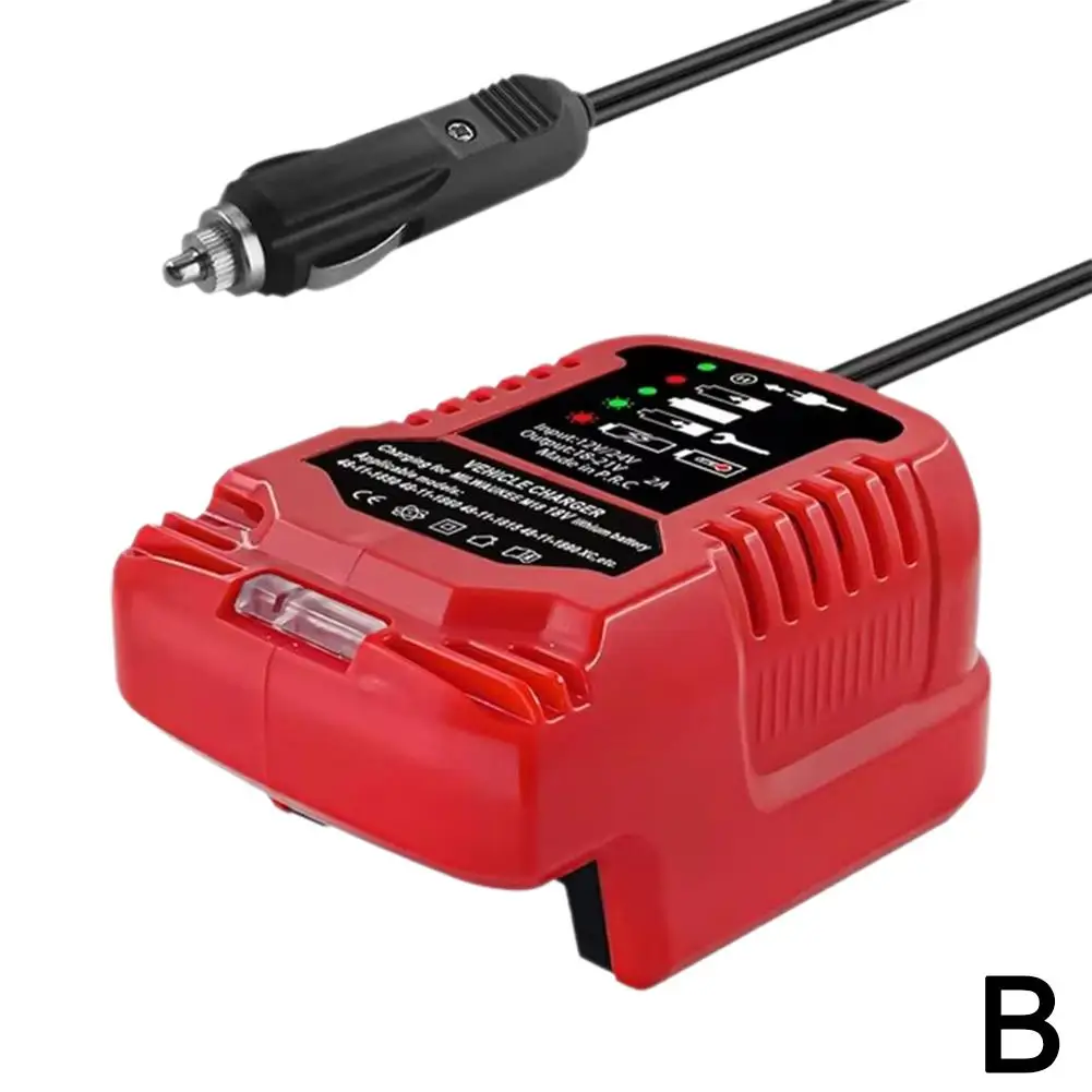 Mini caricatore compatto per veicoli per auto con batteria agli ioni di litio AC 12v/24v per caricabatterie sostitutivo per batteria al litio Makita 18v Y1q7