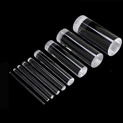 Acrylic Plastic Plexiglass Transparent Solid Rod PMMA Round Bar Organic Glass Rod CNC DIY Architectural Craft Model Material
