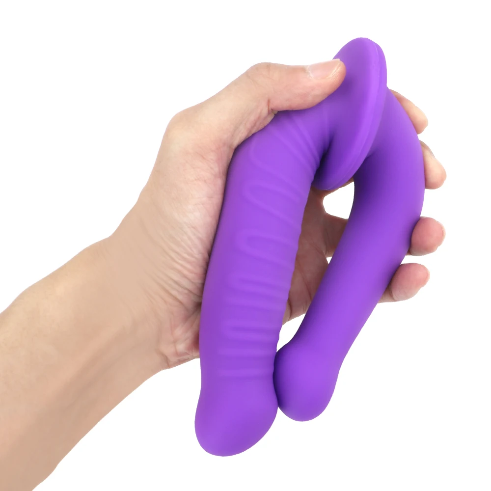 Adult Product Female Masturbation Flexible Double Dildos Dual Penis Head Strap-on Dildo Sex Toys for Lesbian Long Dildo Penis