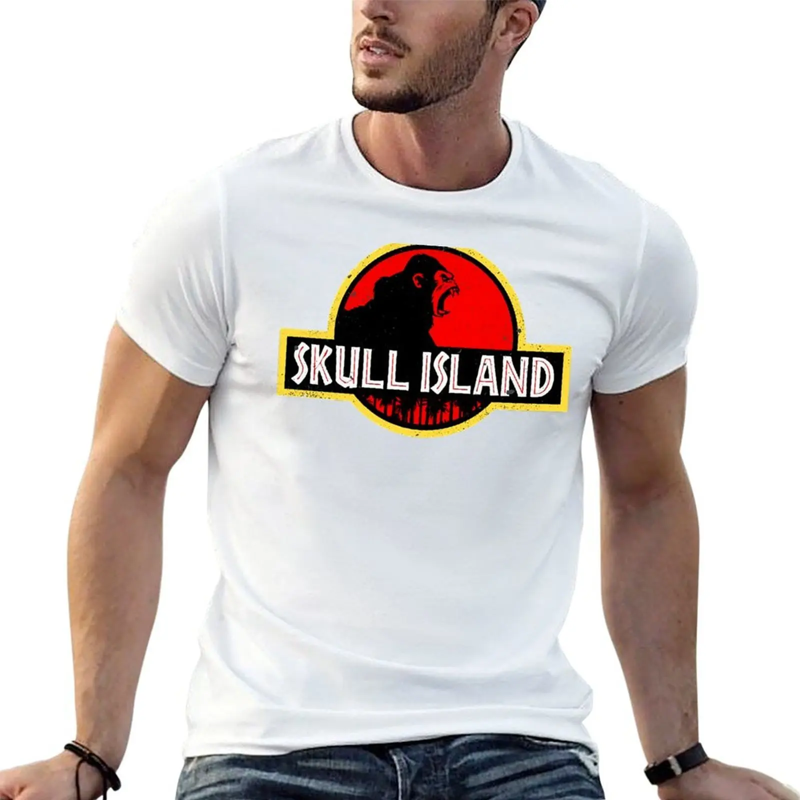 monster island T-Shirt t shirt man designer t shirts for man pack white man t shirts cotton T-shirt