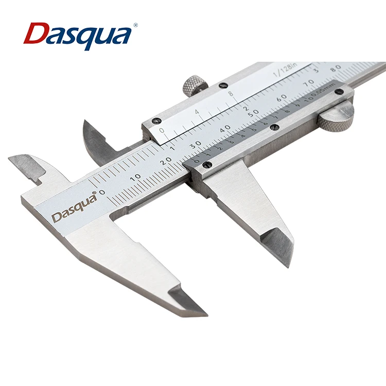 Calibrador Vernier Dasqua de 0-300mm y 12 ", calibrador analógico de acero inoxidable de 150mm y 200mm, herramientas de medición Calibrador Vernier