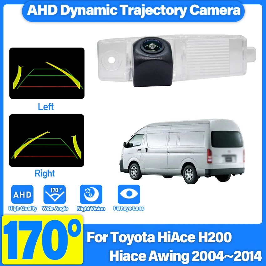 Wireless Parking Camera For Toyota HiAce H200 Hiace Awing 2004~2014 AHD HD Fisheye Lens Car Rear view Back up Reverse Camera