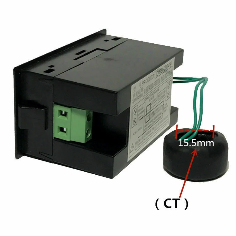 RA-6 in 1 AC Monitor D69-2058 AC Digital Voltage and Current Power Frequency Factor Electricity Meter Multi-Function Power