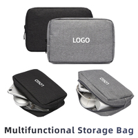 Car Logo Digital Storage Bag Waterproof Data Cable Travel Handbag For Porsche Panamera Spyder Carrera Macan 911 970 981 991