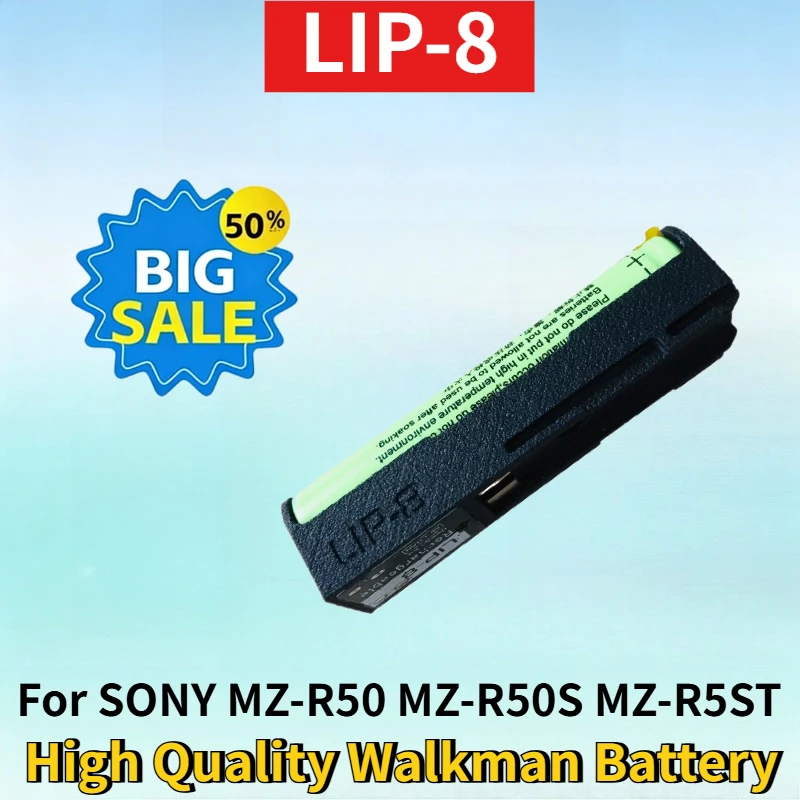 

New LIP-8 Lithium-ion Rechargeable Battery for SONY MZ-R50 MZ-R50S MZ-R5ST 14650 R5ST High Quality Walkman Replacement Battery