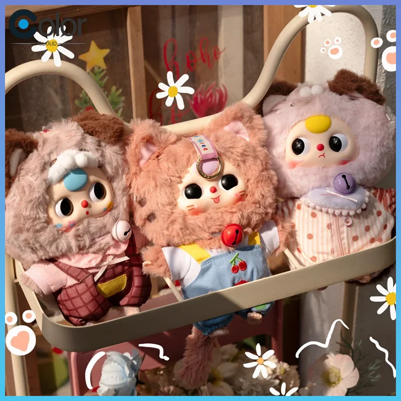 

Babythree Original New Release Kitten Wardrobe Plush Vinyl Blind Box Collectible - 6pcs/Set Trendy Birthday Gift Doll
