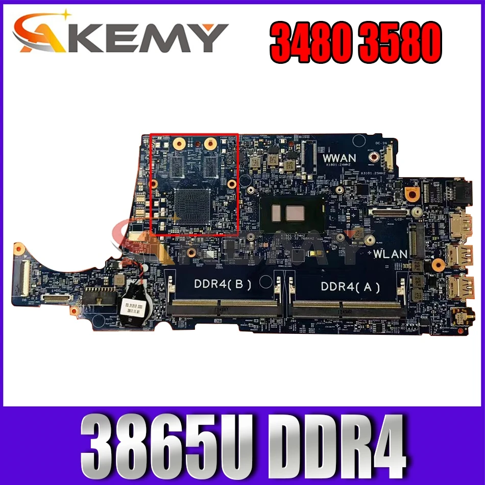 

For Dell Latitude 3480 3580 Laptop Motherboard 16852-1 I3-6006U I5-6200U i3-7100U i5-7200U UMA GPU 2G 08NCKY Notebook Mainboard