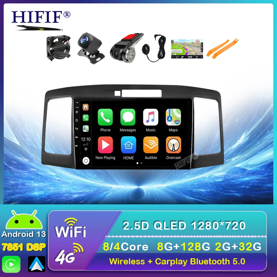 

For Toyota Allion Premio T240 2001-2007 Car Radio Android 13 Multimedia System Navigation GPS Auto Carplay No 2din DVD