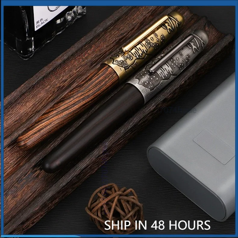 sandalo-natural-con-diseno-de-tigre-para-jinhao-9056-patron-de-tigre-grabado-sistema-de-doble-tinta-plumilla-de-iridio-suave-para-practica-de-caligrafia