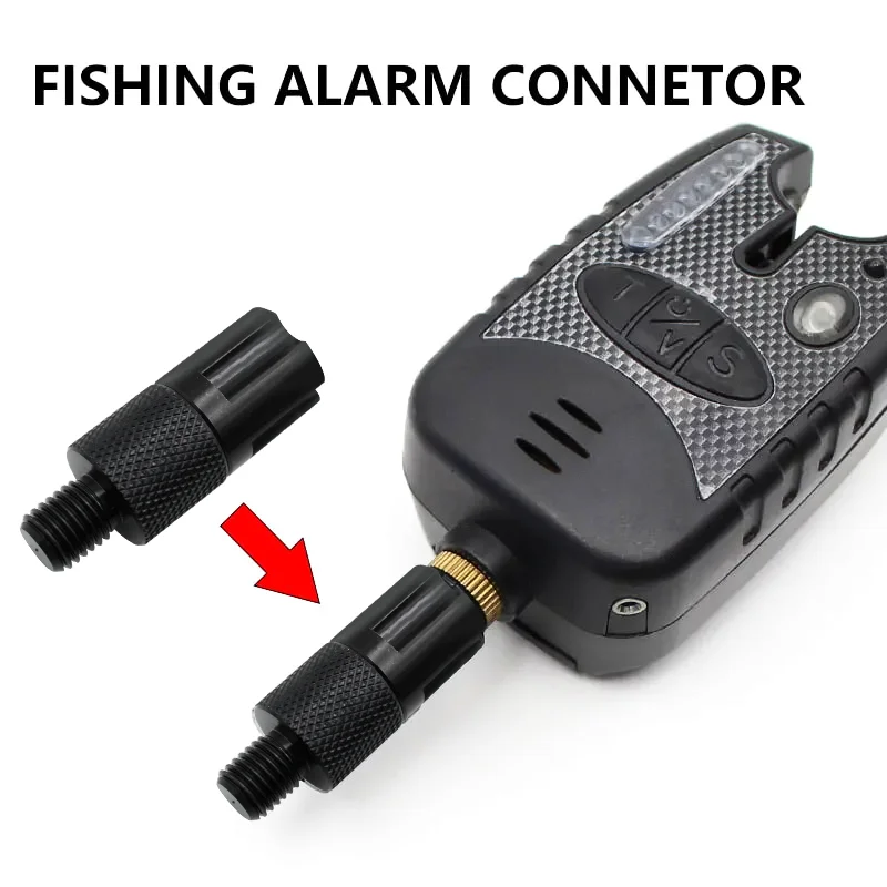 4PCS Metal Fishing Alarm Quick Release Connector Adapter Carp Fishing Rod Bite Alarm Connector Carp Fishing Alert Warning Tackle