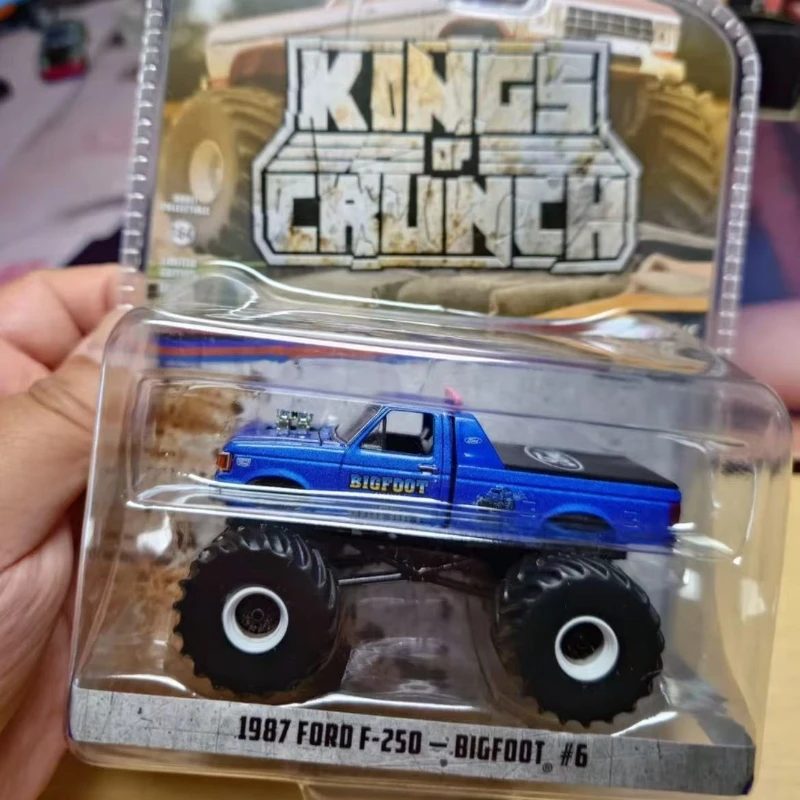 

Greenlight 1:64 #6 1987 Fo rd F-250 Metal die-casting toys, car models boys' decorative cakes collectibles gifts