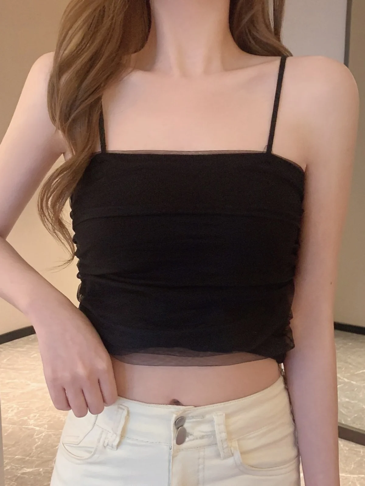 

Женский топ на подтяжках Slim Fit Me Svel Svel, весна 2024, традиционный китайский сценический костюм из полиэстера