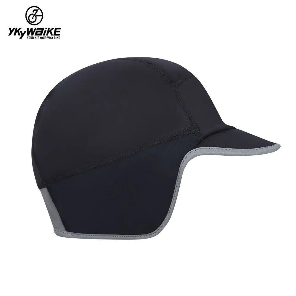 Ykywbike Cycling Caps Winter Thermal Cap Breathable Windproof Waterproof Warm Fleece Bicycle Hats Outdoor Motorcycle Skiing Hat