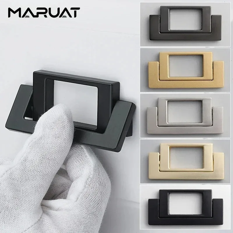 Furniture Cabinet Handles Zinc Alloy Ring Pulls Hole Center 64mm Kitchen Cabinet Drawer Door Handles Accessories for Wardrobe