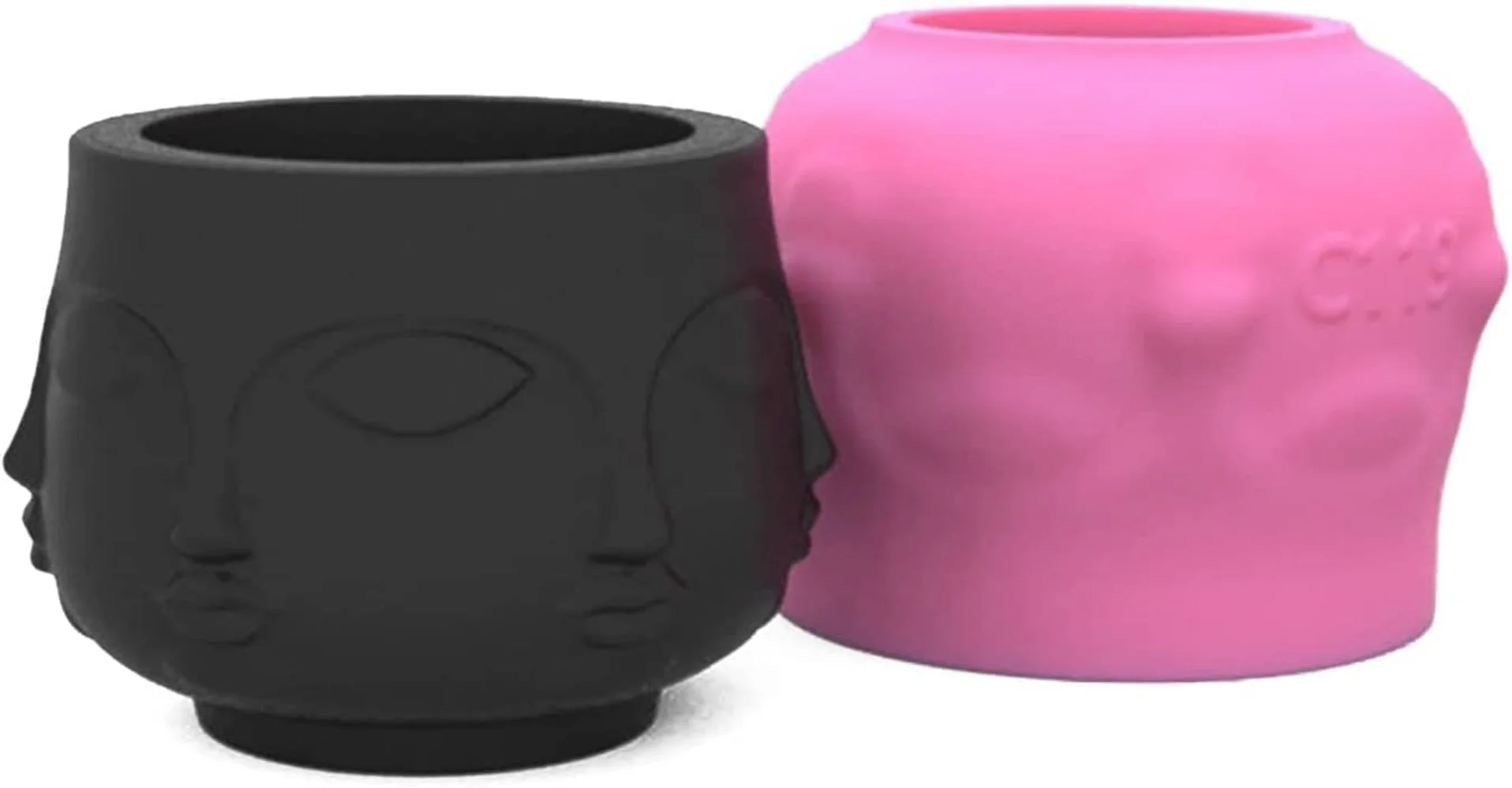 Buddha Face Succulent Flower Pot  Silicone Molds DIY Handcrafted Cement Concrete Gypsum Clay Planter Mold Home Desk Decor