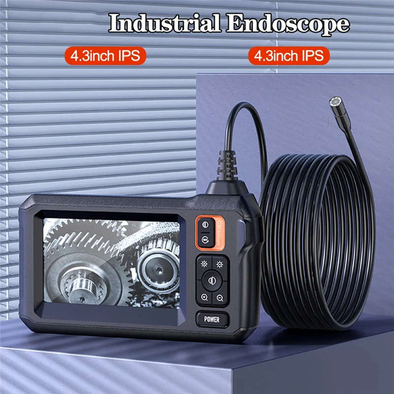 

BB-4.3Inch IPS Screen 8Mm Camera 1920 X 1080P HD Industrial Endoscope IP67 Waterproof 5M Cable Car Diagnostic C30 20000Mah