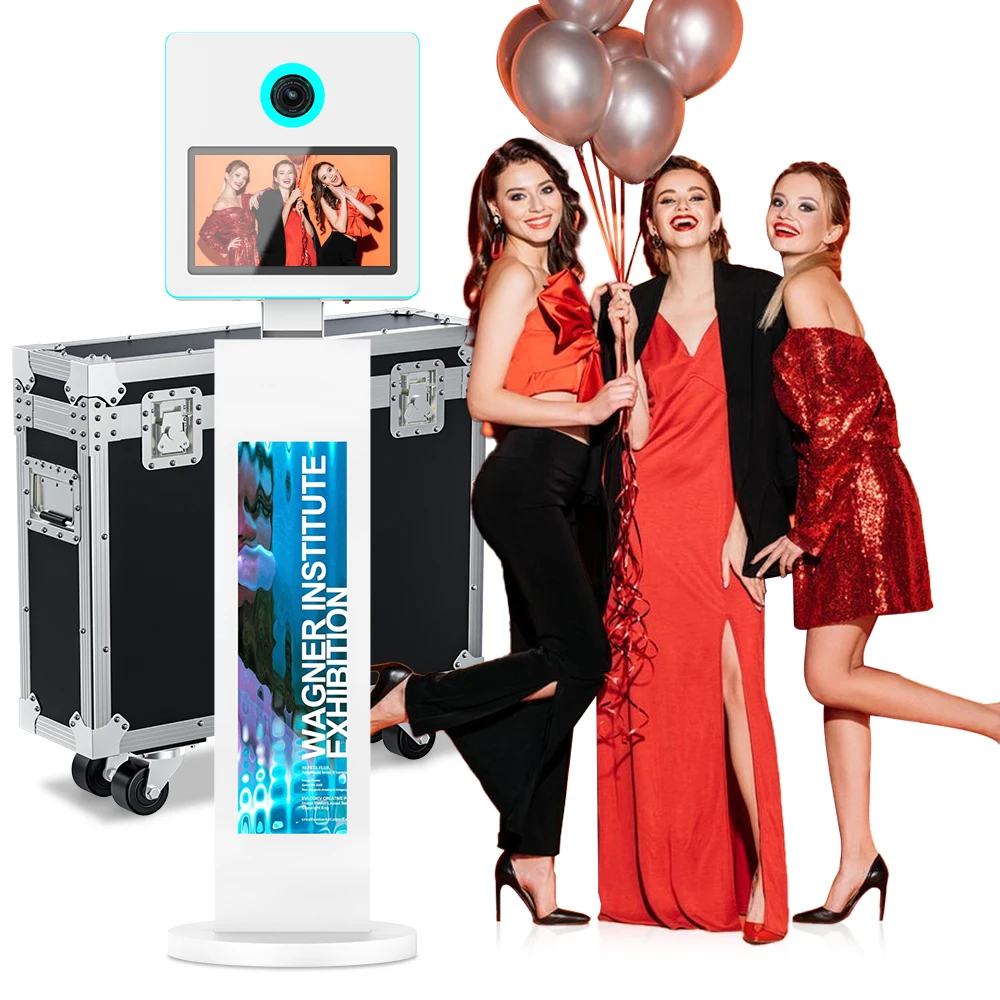 

29in LCD Screen Selfie Photo Booth 15.6inch Touch Screen Magic Mirror Photo Booth DSLR Photo Booth Machine for Parties Events