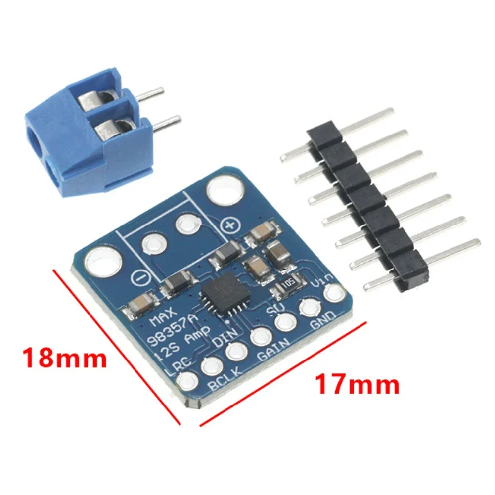 5pcs MAX98357 I2S 3W Class Integrates Decoding Amplification Module D Unfiltered DIY Board For Audio For Raspberry Pi