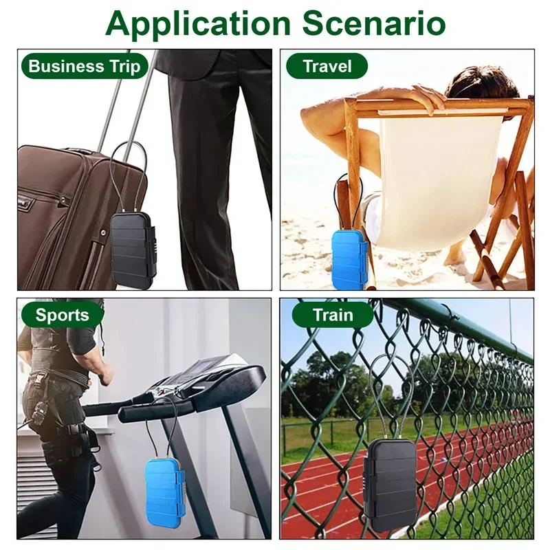 New Outdoor Convenient Beach Lock Box Detachable Portable Lock BoxMini Portable Phone Card Key Anti Loss Lightweight Storage Box