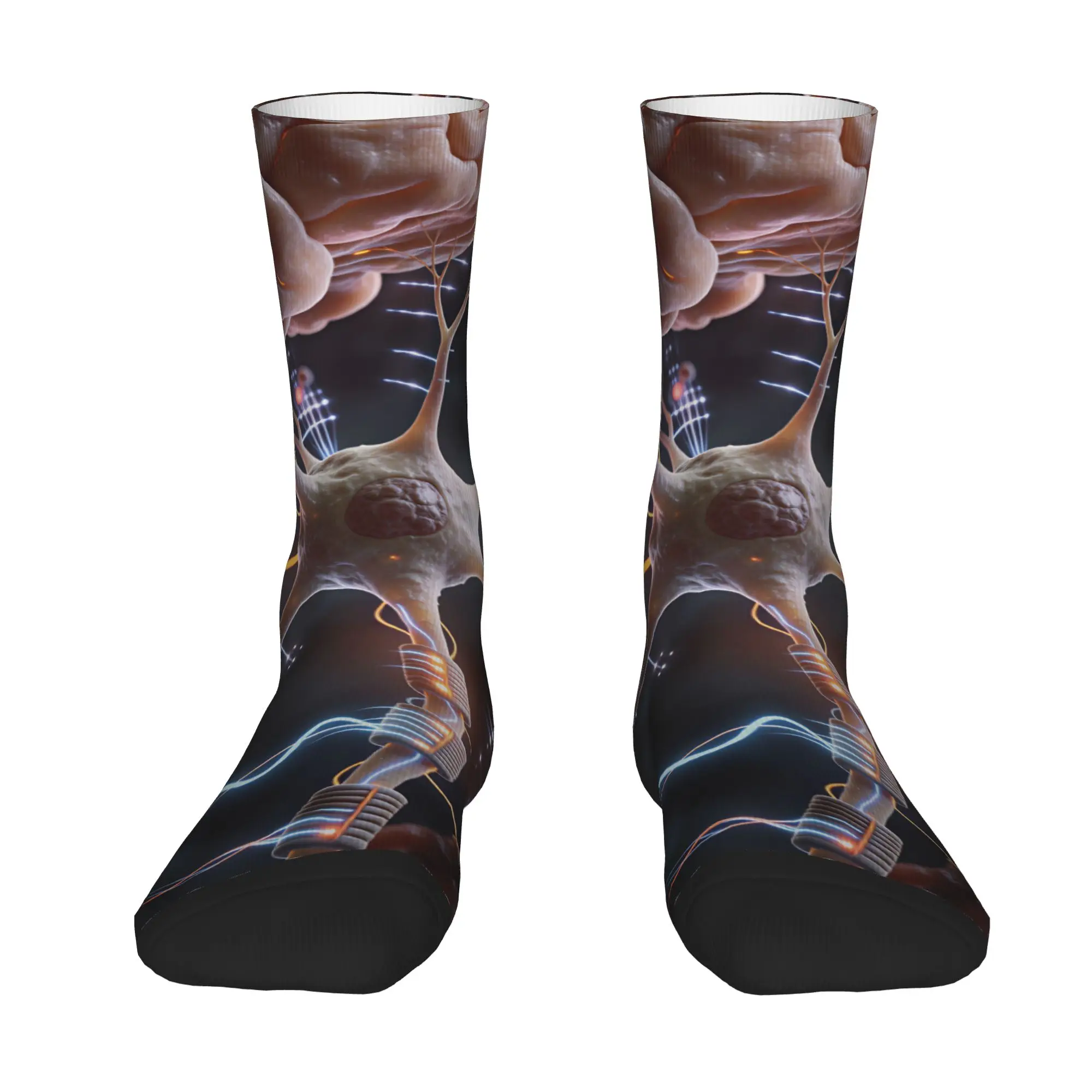 Neuro Brain Time! Let's Have Some Synapse Fun  Stockings Men  Socks Comfortable Modern Socks Autumn  Non-Slip Design Socks Gift