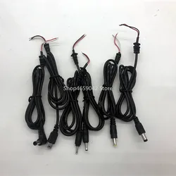 1pc Adapter Output Power Cord DC Male Plug Cable 2.5*0.7/3.5*1.35/4.0*1.7/5.5*2.1mm with 100cm Cable