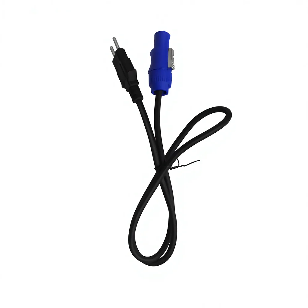 Power Supply Cord Powercon Plug Stage Light  High Quality Black 3core 1.2M Power Connect Cable DMX512 light LED light Event Show