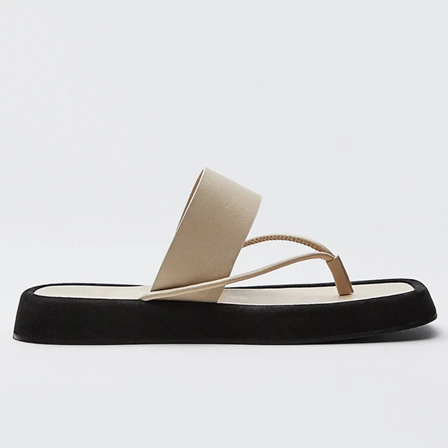 Withered Vintage Slides Shoes Women Fashion Shoes Woman Girls Thick Sole Soft Sheep Beach Flip Flops Slippers Women Casual