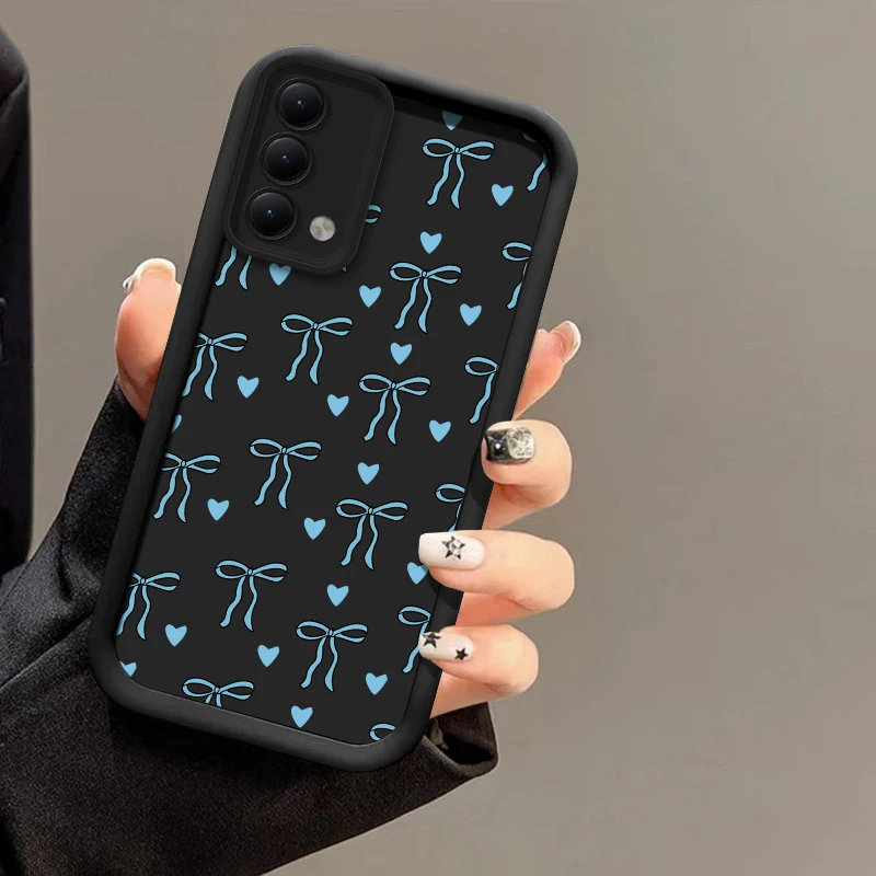 Soft Phone Case For Infinix Tecno Spark 6 Go 2024 2023 2022 20C 10 Pro Pova 7 Camon 40 Pro 30 20 Bow Knots Pattern Matte Cover