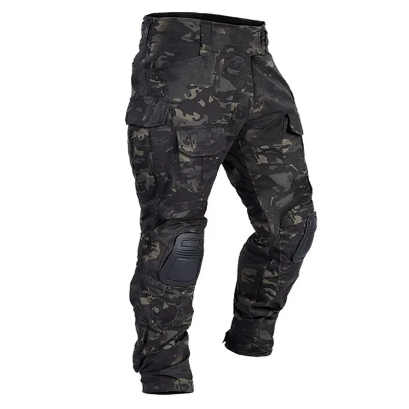 

Tactical Pants with Protective Gear CS Role-playing Hiking Camping Training Scratch Resistant and Wear-resistant Hunting Pants