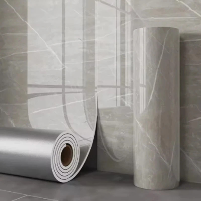 Thick Waterproof Foam Wallpaper Self-Adhesive Marble-Texture Tile Sticker Suitable for Decorating Bedroom and Living Room Wall. image 3