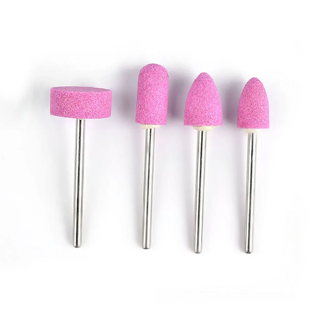 12 pz/set punte da trapano per unghie al quarzo dispositivo elettrico di ricambio per testina per manicure per manicure pedicure lucidatura mulino taglierina lima per unghie