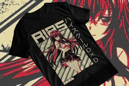 Imagen 2 del producto High School DxD Rias Gremory nueva camiseta Unisex estética Sexy Waifu Anime Girl