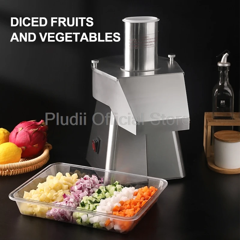 200W Electric Vegetable Cutter Machine Multifunctional Commercial Pepper Slicing Shredder Cutting Machine Shred for Home Kitchen