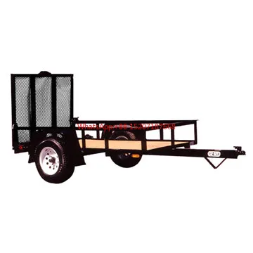 4 ft. x 6 ft. 1,295 lbs. Payload Capacity Open Rail Steel Utility Flatbed Trailer Kit