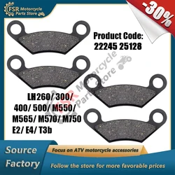 2 PAIRS BRAKE PAD FRONT/REAR,FOR LINHAI & MASSIMO ATV UTV 260 300 400 500 PROMAX M550 M565 M570 M750,SCOOTER PARTS,22245 25128